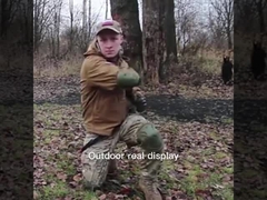 Camuffamento dell'esercito con cuscinetti tattici per il ginocchio