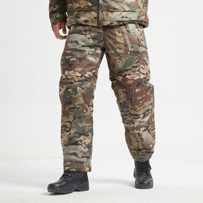 Military Style Winter Coat Cotton Lined Zipper Closure Green