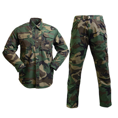Uniforme militare su ordinazione uniforme del cammuffamento del terreno boscoso di combattimento tattico del cammuffamento